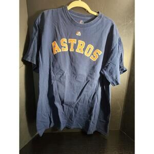 Majestic Houston Astros George‎ Springer Tshirt Jersey Blue size XL MLB baseball